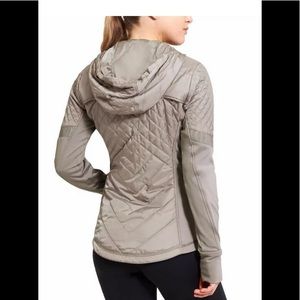 Gilet matelassé Athleta Rock Springs femme petit marron vert doublé